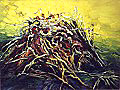 Garden Heap, Yellow Sky
